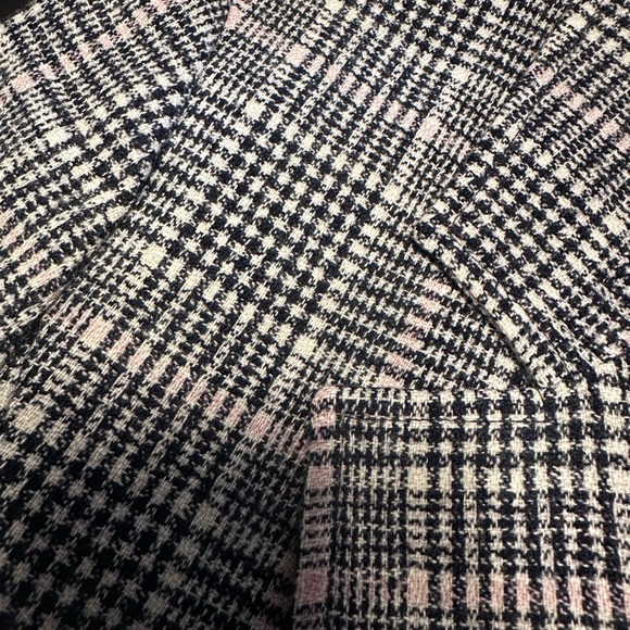 Pendleton Vintage Women’s Blazer/ 6 Petite/ black, cream, & pink plaid - Picture 13 of 13